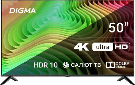 Телевизор Digma DM-LED50UBB40 UHD Smart TV - фото в интернет-магазине Арктика