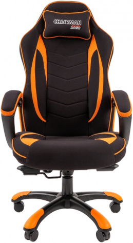 Кресло Chairman game28 (7059197) (черно/оранжевое) - фото в интернет-магазине Арктика