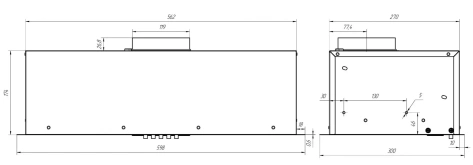 Вытяжка Elikor Cube Basic 60П-500-К3Д черный - фото в интернет-магазине Арктика