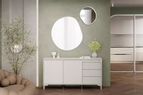 Гостиная "Свейн" 479.01 комод 3 ящ. (Кашемир серый) - Столлайн - фото в интернет-магазине Арктика