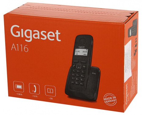 Телефон Gigaset A116 black - фото в интернет-магазине Арктика