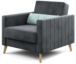 Кресло для отдыха "Норд" (Альба тёмно-серый / Альба бежевый) - Мебельград - каталог товаров магазина Арктика