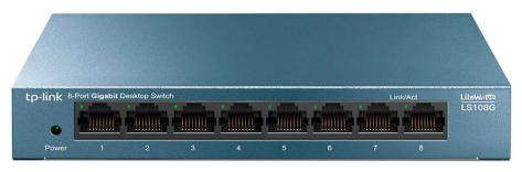 Коммутатор TP-Link TL-LS108G 8-port  - фото в интернет-магазине Арктика