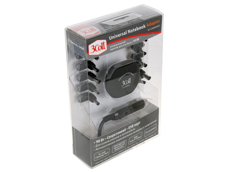 Универсальный адаптер для Ноутбуков 3Cott (3C-CA090USU) - фото в интернет-магазине Арктика