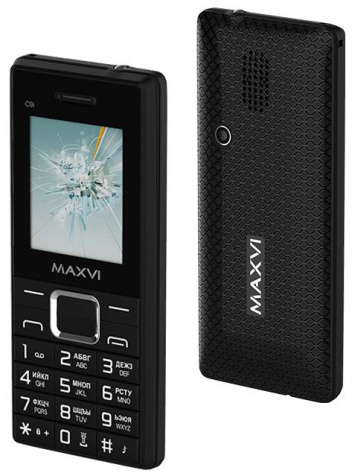 Мобильный телефон Maxvi C9i Black-Black - фото в интернет-магазине Арктика