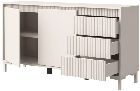 Гостиная "Свейн" 479.01 комод 3 ящ. (Кашемир серый) - Столлайн - фото в интернет-магазине Арктика