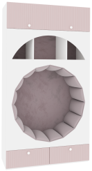 Детская "Фокс" ПМ-332.26 шкаф комбинированный (Пудровый) - ВКДП - каталог товаров магазина Арктика