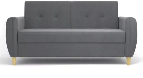 Диван "Лайм" 03 (серый велюр) - Столлайн - фото в интернет-магазине Арктика