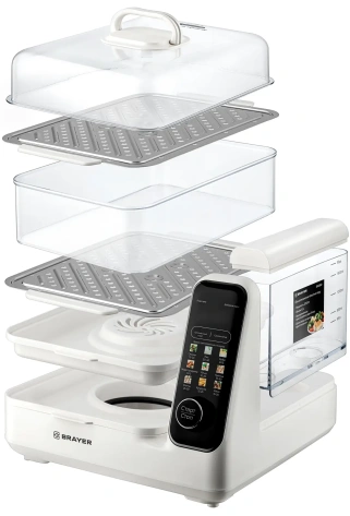 Пароварка BRAYER BR2860 - фото в интернет-магазине Арктика