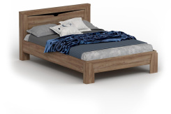 Спальня "Соренто" кровать 120*200 (Дуб стирлинг/кофе структ.матовый) - Мебельград - каталог товаров магазина Арктика