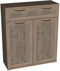 Прихожая "Рандеву" TO90.1 тумба для обуви (дуб оксид) - Евромебель - каталог товаров магазина Арктика