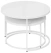 Стол журнальный "Вега" (белый/стекло лакобель белый) - Три Я - фото в интернет-магазине Арктика