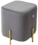 Пуф UF030 ARES (BLUVEL-14/GOLD) - М-Сити