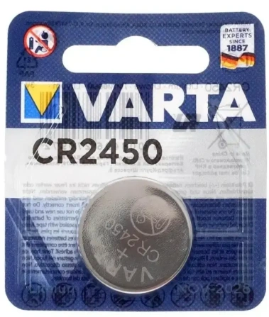 Батарейка Varta CR2450-1BL 1 шт - фото в интернет-магазине Арктика