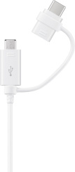 Кабель Samsung EP-DG930DWEGRU white USB-Micro USB+Type-C 1.5m - каталог товаров магазина Арктика