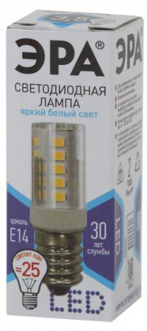 Лампа светодиодная ЭРА LED T25-3,5w-CORN-840-E14 - фото в интернет-магазине Арктика