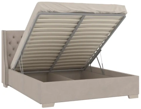 Спальня "Кантри" (КА-811.26) кровать с мех 160*200 (Кашемир серый) - Ангстрем - фото в интернет-магазине Арктика