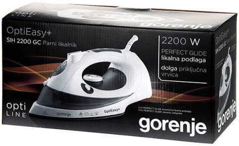 Утюг Gorenje SIH2200GC белый/серый - фото в интернет-магазине Арктика