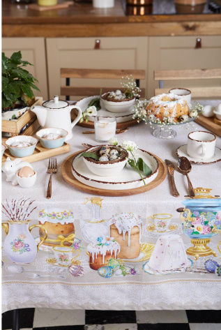 Скатерть "Пасхальные куличи" ПСХ 4778294 110*147 см  - Сима-ленд - фото в интернет-магазине Арктика