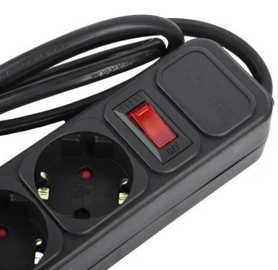 Сетевой фильтр Perfeo Real Power PF_E1499, 1,8м, 5 розеток, 16А, 3500 Вт, черный - фото в интернет-магазине Арктика
