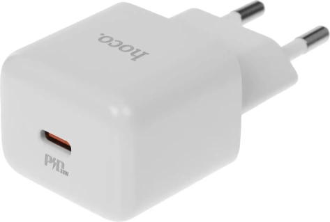 Зарядное устройство сетевое Hoco N32 30W Белый (PD+QC+AFC) USB Type-C - фото в интернет-магазине Арктика