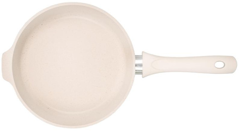 Сковорода "Грация" сгбз261а 26 см с крышкой (белый) - Кукмара - фото в интернет-магазине Арктика