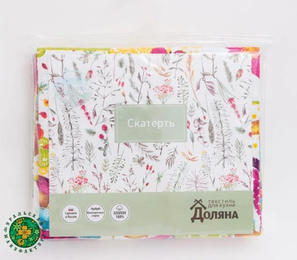 Скатерть "Доляна" Светлая Пасха 110*144 см, 100% хлопок, рогожка 164 г/м2 2058664 - Сима-ленд - фото в интернет-магазине Арктика