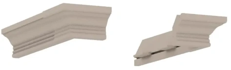 Прихожая "Кантри" (КА-013.24) комплект карнизов (Кашемир серый) - Ангстрем - фото в интернет-магазине Арктика