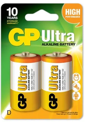Батарейка GP LR20-2BL Ultra 2 шт - фото в интернет-магазине Арктика