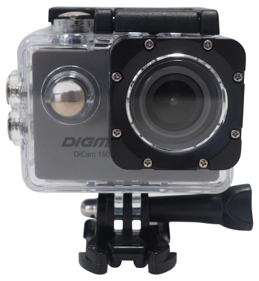 Экшн-камера Digma DiCam 180 Серая DC180 - фото в интернет-магазине Арктика