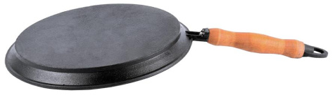 Сковорода блинная чугунная бл220 22 см - Кукмара - фото в интернет-магазине Арктика