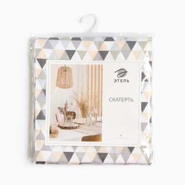 Скатерть "Этель" Треугольники 9596582 149*180 см - Сима-ленд - фото в интернет-магазине Арктика