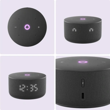 Умная колонка Яндекс Станция Мини 3 YNDX-00027BLK Черная - фото в интернет-магазине Арктика