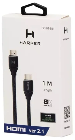 Кабель Harper DCHM-881 1m HDMI - фото в интернет-магазине Арктика