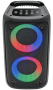 Колонка Bluetooth Perfeo "DUAL RING 3 II LED" (черная) PF_D0051