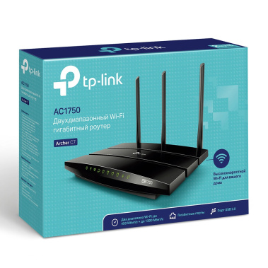 Маршрутизатор TP-Link Archer C7 AC1750 - фото в интернет-магазине Арктика