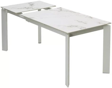 Стол обеденный CORNER 120 (GLOSS GOLDEN JADE / WHITE) - М-Сити - фото в интернет-магазине Арктика