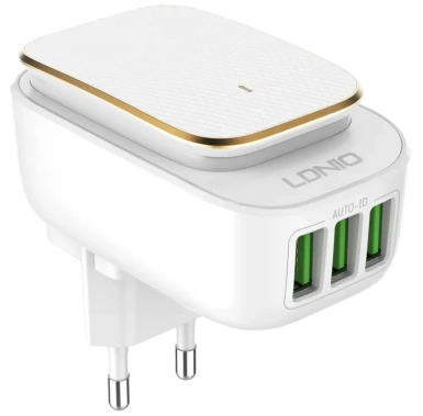 Зарядное устройство сетевое LDNIO A3305 17W USB 3+ Кабель Lightning LD_B4375* - фото в интернет-магазине Арктика