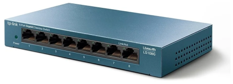 Коммутатор TP-Link TL-LS108G 8-port  - фото в интернет-магазине Арктика