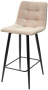 Стул барный CHILLI-QB (бежевый Barkhat №5/черный) - М-Сити