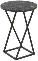 Стол журнальный ДП 1-03-05 (черный/черный мрамор) - Три Я - каталог товаров магазина Арктика