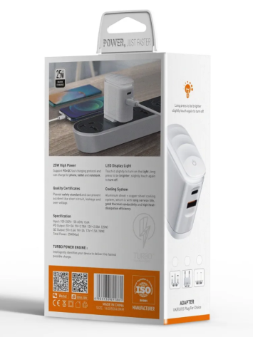 Зарядное устройство LDNIO (LD_C3458) (A2423C) белое - фото в интернет-магазине Арктика