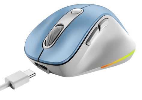 Мышь Genius Ergo 9000S Pro (синяя) - фото в интернет-магазине Арктика