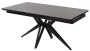Стол обеденный FORIO DF082-1T (MATT BLACK MARBLE/ BLACK) - М-Сити