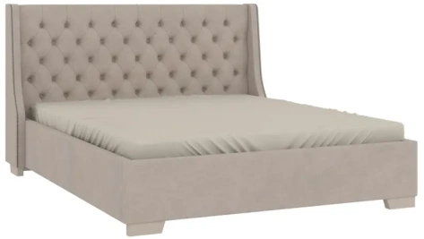 Спальня "Кантри" (КА-811.26) кровать с мех 160*200 (Кашемир серый) - Ангстрем - фото в интернет-магазине Арктика