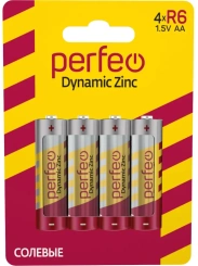Батарейка Perfeo R6-4BL Dynamic Zinc 4 шт - каталог товаров магазина Арктика