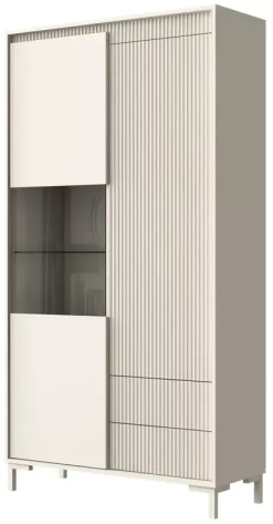 Гостиная "Свейн" 479.04 шкаф со стекл. (Кашемир серый) - Столлайн - фото в интернет-магазине Арктика