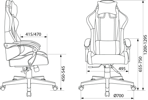 Кресло игровое ZOMBIE GAME Tetra B черный/карбон искуственная кожа - фото в интернет-магазине Арктика