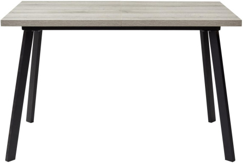 Стол обеденный ФИН 120 (дуб шерман серый/черный) - М-Сити - фото в интернет-магазине Арктика