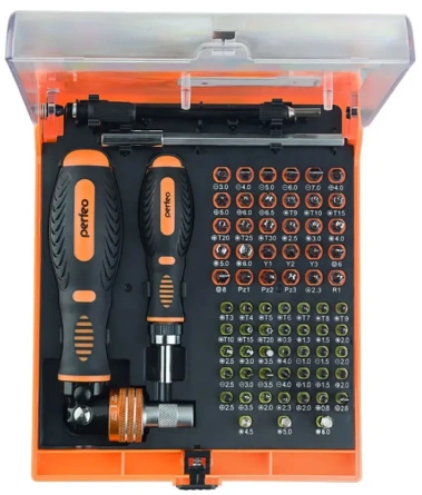 Набор отверток Perfeo Frank с битами (насадками) 73 в 1 PF_A4879* - фото в интернет-магазине Арктика